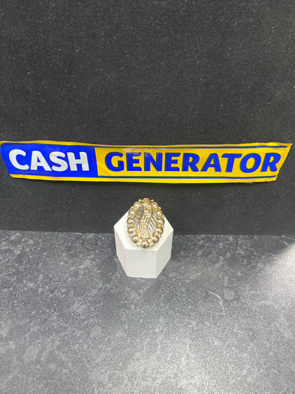 14ct Gold Ladies Long Ring (Size P) 3.5g