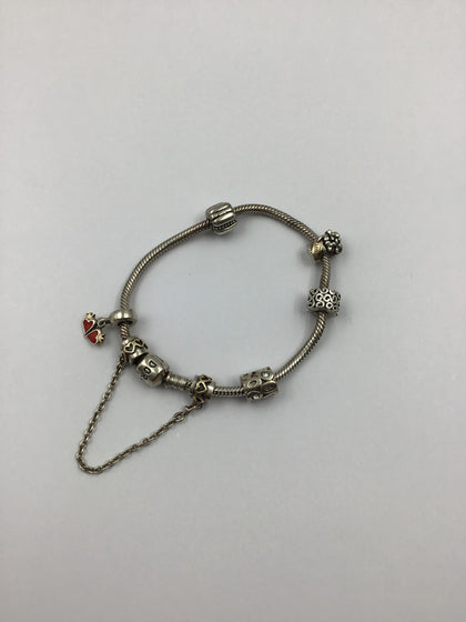 Pandora Silver Bracelet with 5 charms