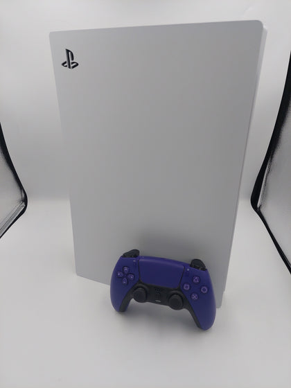 Playstation 5 Console, 825GB, White With Purple Pad