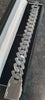 925 Sterling Silver Cuban Style CZ Encrusted Bracelet - 9" long - 148.34G