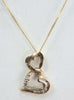 9ct Necklace with Diamond Pendant 18"