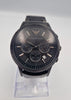 Armani Men's AR2453 Chronograph black mens watch with original box