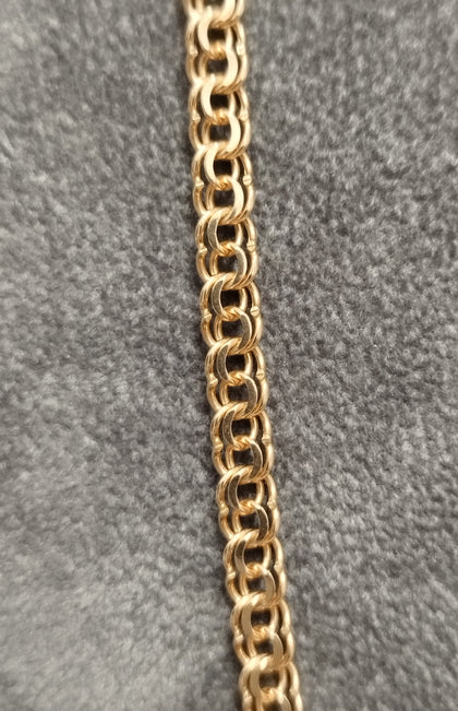 14ct Yellow Gold Attractive Double Link Chain