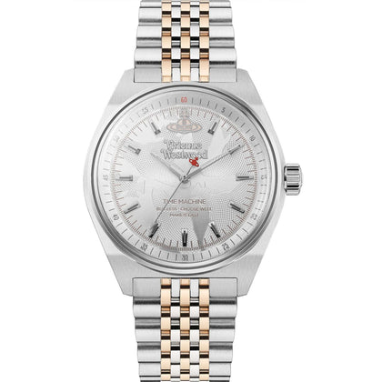Vivienne Westwood Lady Sydenham Silver Dial Two Tone Stainless Steel Bracelet Ladies Watch VV251WSSR