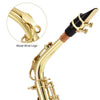 Eastar AS-II Student Alto Saxophone E Flat Gold Lacquer Alto Beginner Sax Full Kit with Carrying Sax Case Mouthpiece Straps Reeds Stand