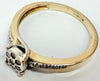 9ct yellow gold 0.10 diamond cluster ring size K
