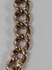 9ct gold charm bracelet with heart lock & safety chain