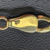 9CT Hallmarked 375, Yellow Gold, Thin Curbed Chain W/ Lobster Lock, 21", 12.41g