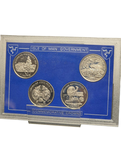 Isle Of Man Government Commemerative Crowns Set