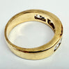 9ct yellow gold 7 stone CZ eternity ring size L 1/2