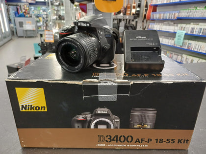 Nikon D3400 DSLR Camera with AF-P 18-55mm Lens