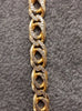 9ct Yellow & White Gold Double Curb Chain 18"