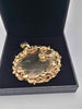 Solid 9ct Yellow Gold Circular Pendant – Letter B – 55.72 Grams