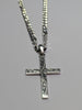 Silver Chain & Cross 24"