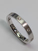 18ct White Gold Diamond Ring Matte Finish