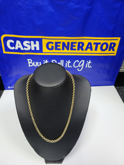 9CT Yellow Gold Thick Belcher Chain Necklace - 59.29 Grams - 20