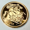 22ct gold half sovereign King Charles III 2025
