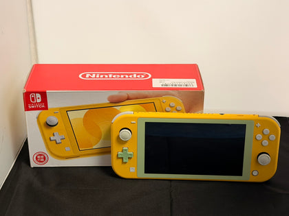 nintendo switch lite yellow console boxed