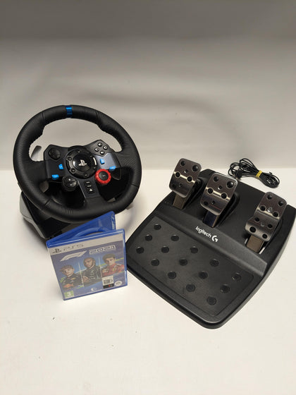 Logitech G29 Driving Force Game PS5/PS4/And PC Steering Wheel F1 2021 Package