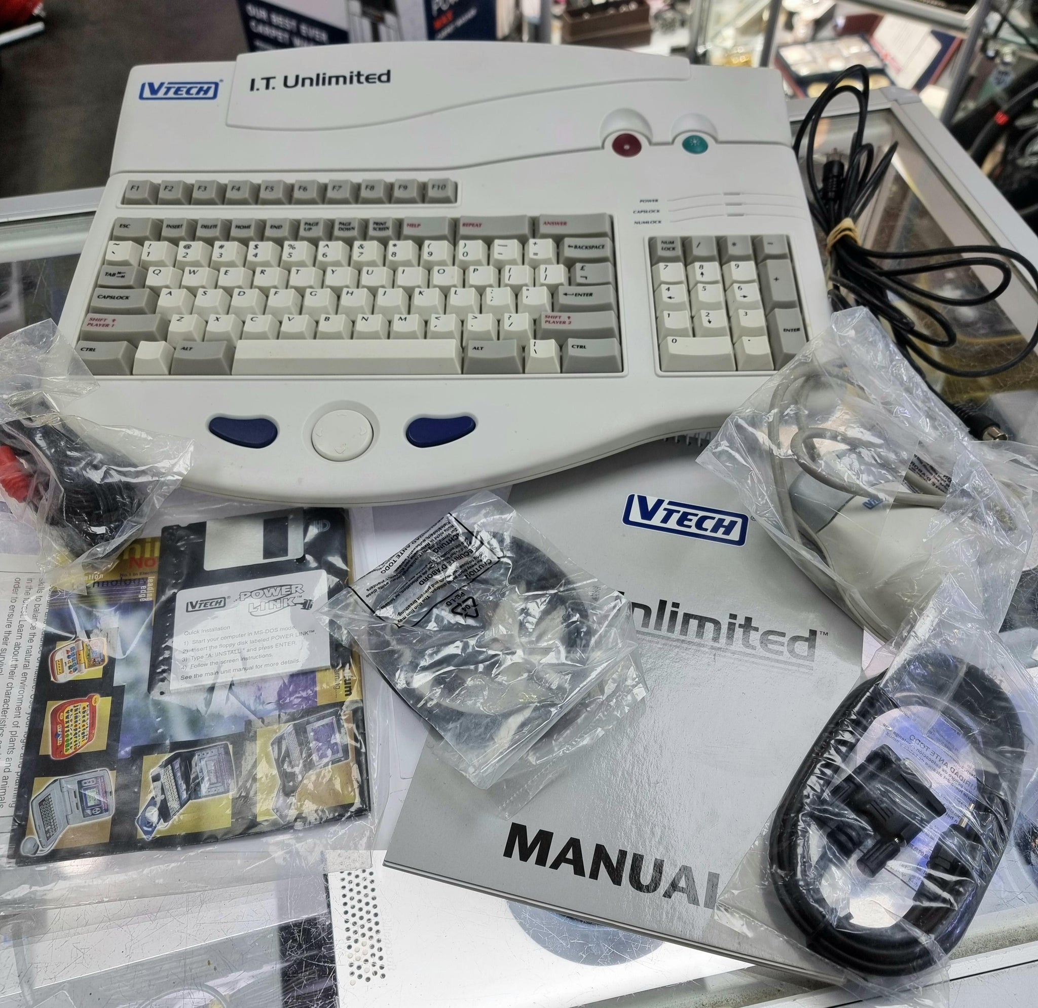 Vtech Pc Computer 1997 VTech I.T Unlimited Children's Educational Computer Set, VINTAGE | Cash ...