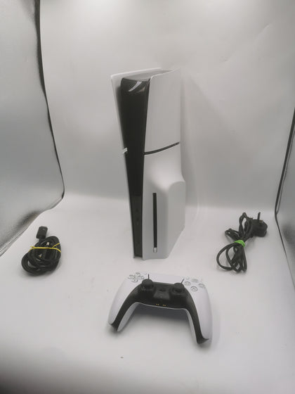 PlayStation 5 Slim Console 1TB White Unboxed with 1 Controller and power cables