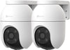 EZVIZ C8c (2 Pack) Wifi Outdoor Cameras Wired, 360° Pan Tilt, Support 512GB Card, No Monthly Fee, Human/Vehicle Detection, 1080P Colour Night Vision,
