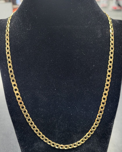 9CT - Yellow Gold curb Chain - 15.54g - 20