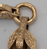 9CT YELLOW GOLD PATTERNED TULIP INK BRACELET, 12.9G FULLY HALLMARKED, 8", BOXED