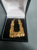 9ct GOLD EARRINGS 375 3.0G 1'' in Length