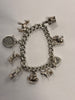 Silver charm bracelet