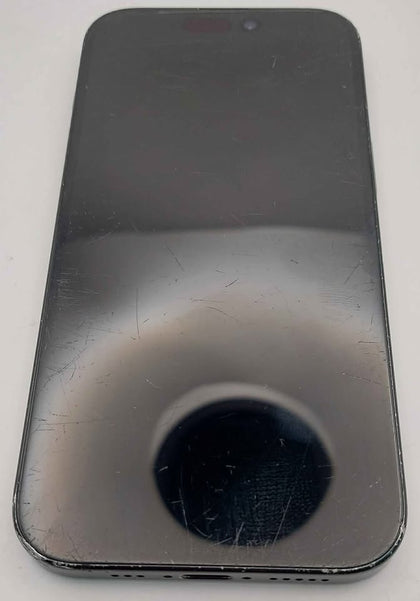 Apple iPhone 15 128GB black unlocked & Boxed ( heavily marked around sides and screen. 87% battery health )