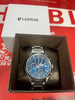 Lorus Men's Stainless Steel Blue Dial Bracelet Watch - Boxed