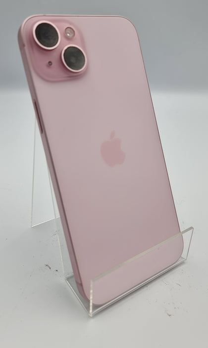 Apple iPhone 15 plus 128GB Pink smartphone unlocked unboxed 87% Batt health