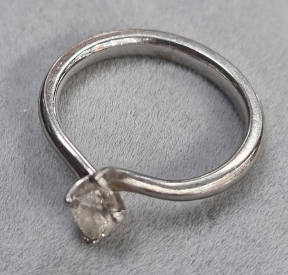 Platinum Diamond Ring 0.50CT Size