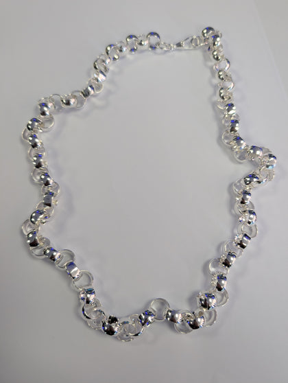 Brand  New heavy silver beltcher chain