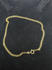 9ct GOLD ANKLE BRACELET 375 1.2G 8'' IN LENGTH