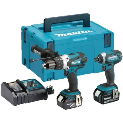 Makita DLX2145TJ 18V LXT 2 Piece Combi Drill and Impact Driver Kit (2 x 5.0Ah Li-ion batts) BRAND NEW