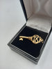 9CT Gold "18" Pendant with Key Pendant, 1.97Grams Total, Boxed