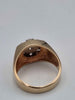 **20% OFF** 14ct Yellow Gold Mens Vintage CZ Cluster Ring - 8.95 Grams - Size R