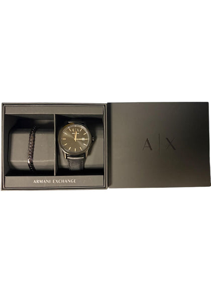 Armani Exchange Black Men Dial Watch ax7147set
