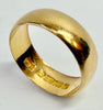 22ct yellow gold wedding ring band size K