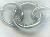 9CT WHITE GOLD, 375 HALLMARKED, 20’’ CHAIN W/ STONE, 3.86G, BOXED