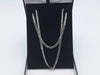 9ct White Gold Men's Cuban Curb Link Chain Necklace - 20" Long - 8.57 Grams