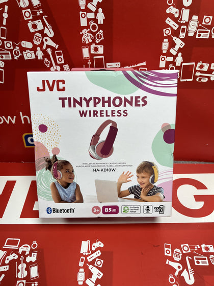 JVC HA-KD10W Tinyphones Wireless Bluetooth Kids Headphones - Pink