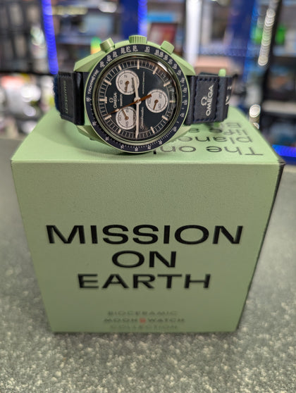 Omega Swatch Mission On Earth Watch Boxed