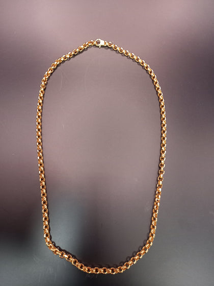 9ct Yellow gold Belcher chain 20