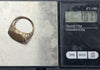 1/10 oz Krugerrand Gold Coin Ring 1987