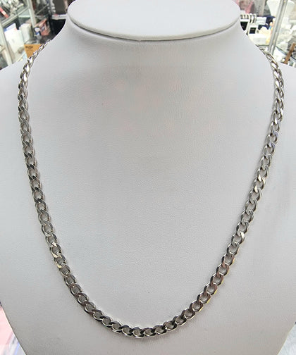 Silver Curb Chain 20