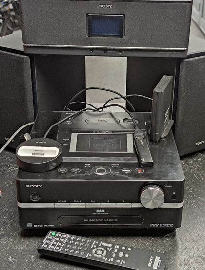Sony Gigajuke HCD-S500HDE Network Audio System w/Gigajuke NAS-C5E COLLECTION ONLY.
