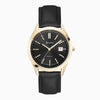 ACCURIST WATCH BLACK LEATHER STRAP LEYLAND